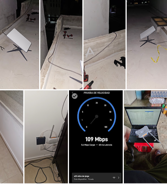 Instalacion de antena Starlink